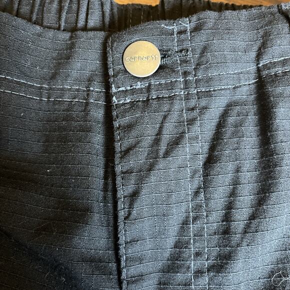 Carhartt Women's Rugged Flex Loose Fit Pants Black Size M Work Utility Pockets - Picture 10 of 12